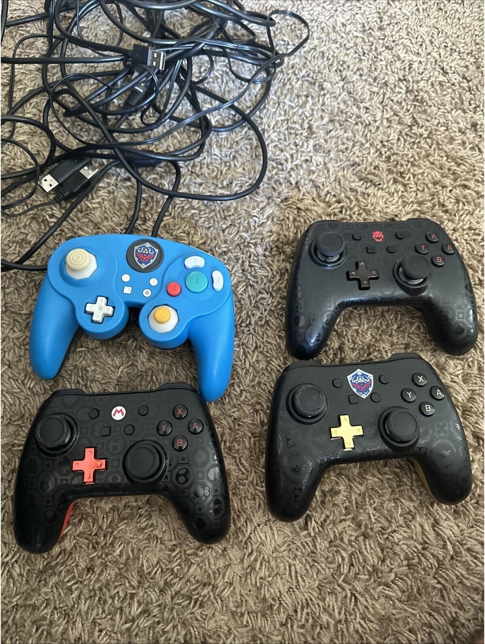 Wired Controller Super Mario for Nintendo Switch Set Of 4